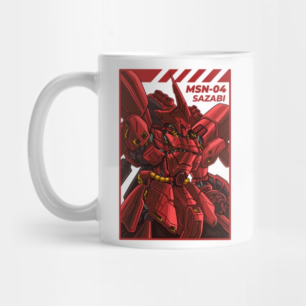 Sazabi MSN-04 Gundam by garistipis